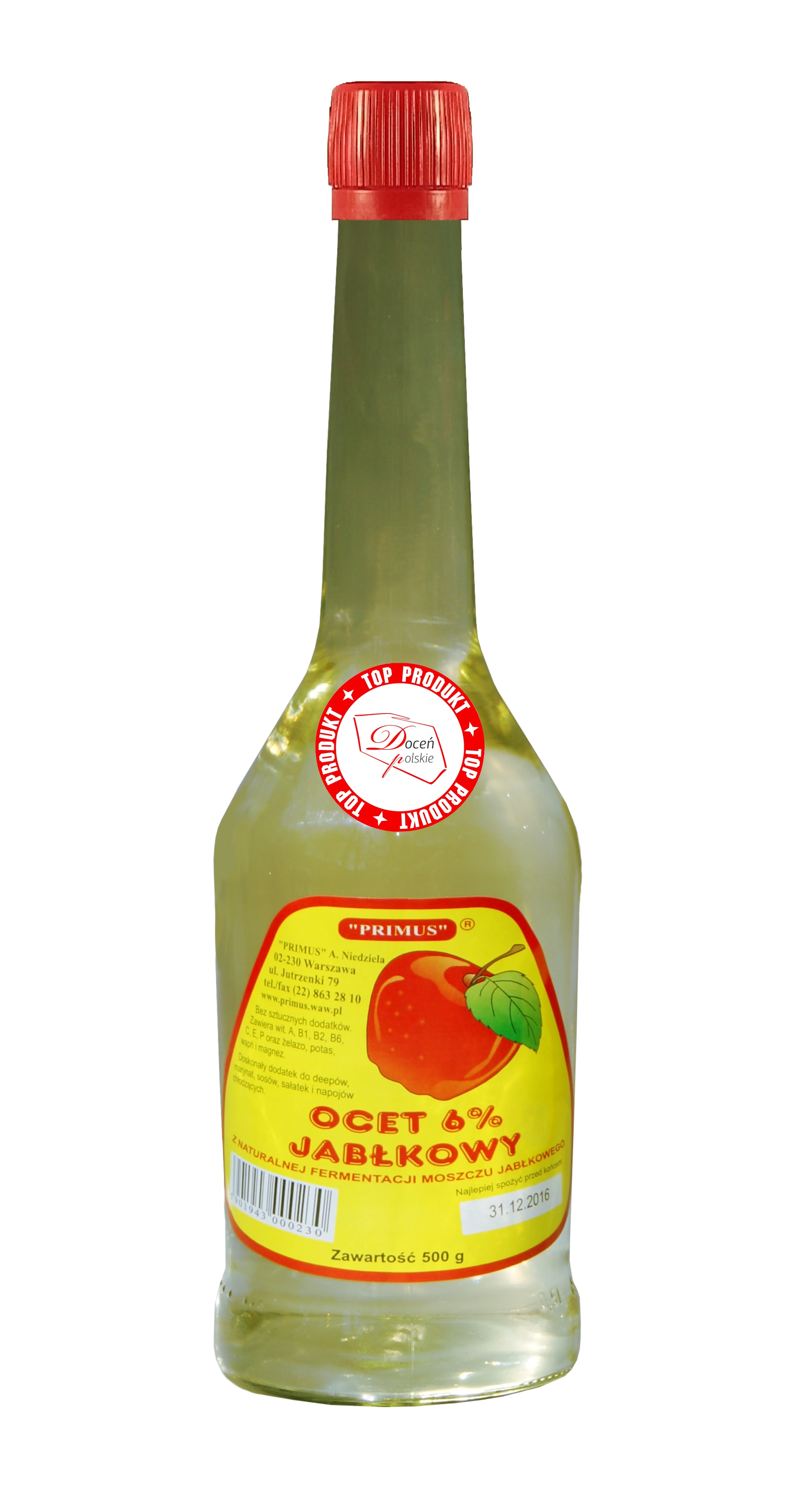 OCET JABŁKOWY 6% 500ML